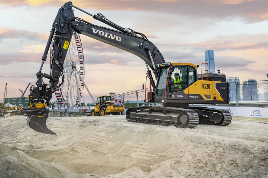 Volvo CE helps build World RX racetrack in Hong Kong with sustainable solutions